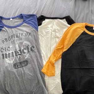 3/4 sleeve bundle-2 2XL and 1 XL